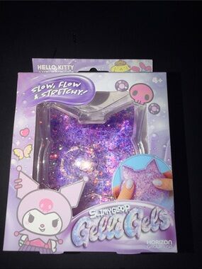 Hello Kitty Purple Glitter Gelly Gels Stretchy Sensory Case